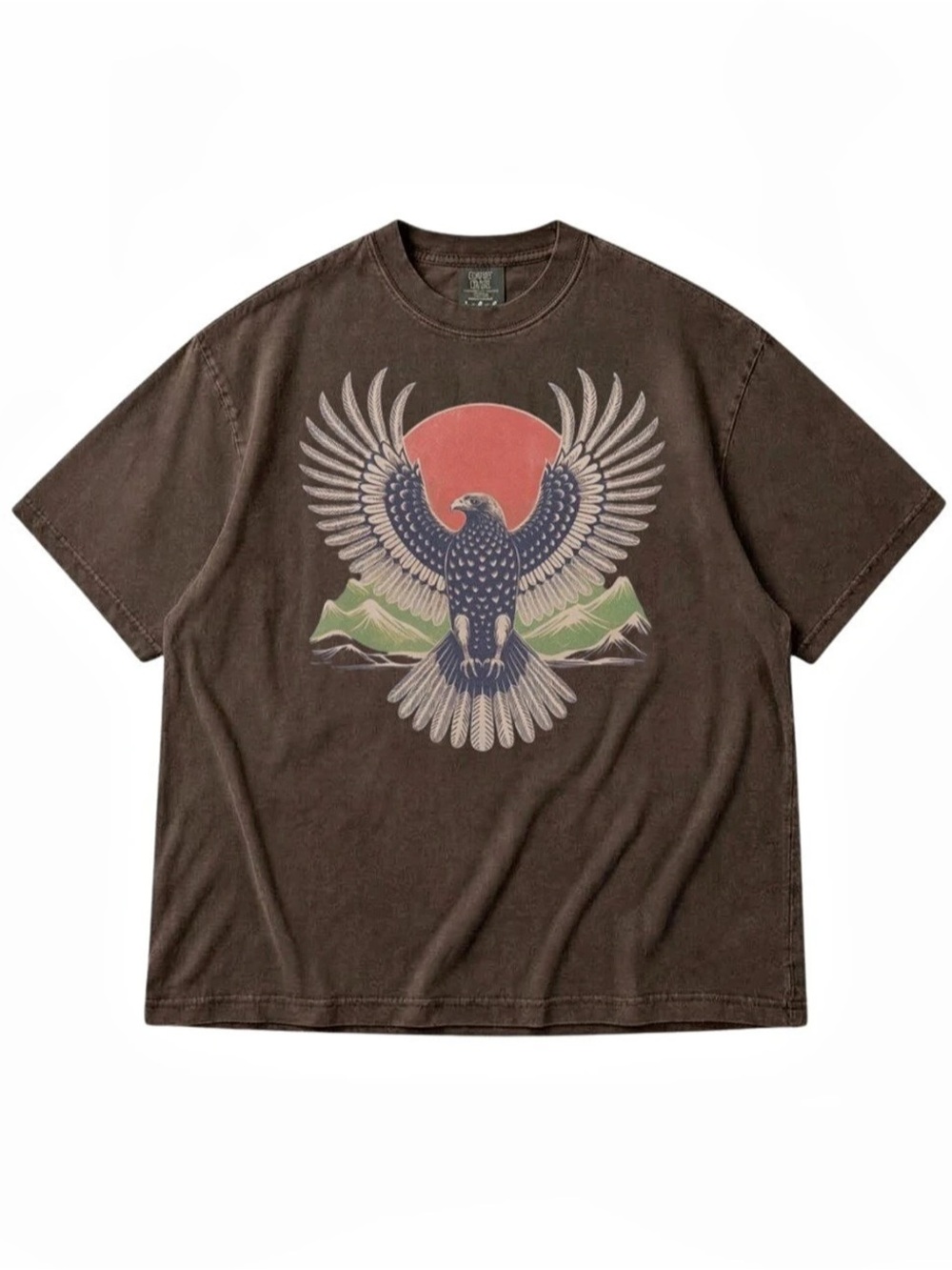 Comfort Colors Espresso Eagle Graphic Short Sleeve Tee